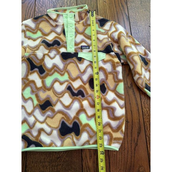 Patagonia Kids Lightweight Synchilla Snap-T Pullover Small Current Large 12 NWT - Picture 4 of 5